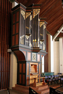 Pipe shades, All Soul's Episcopal Church, San Diego, CA